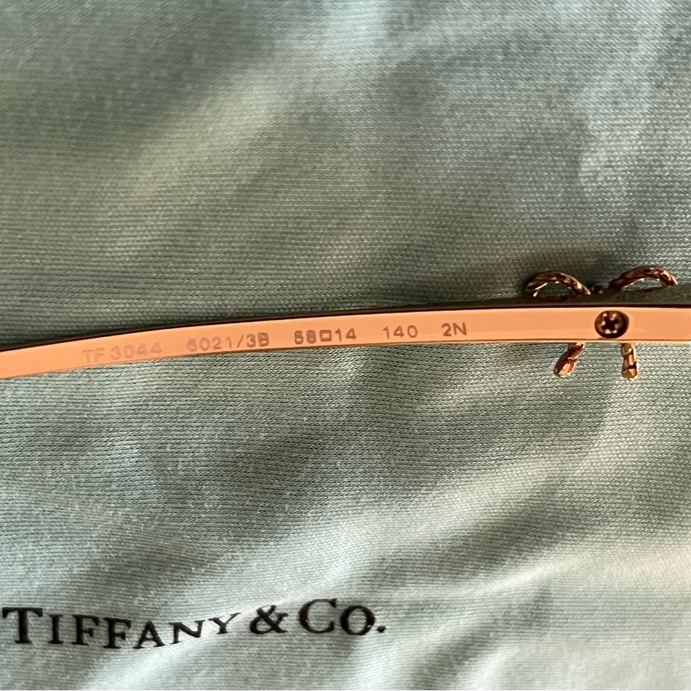 Tiffany & Co. Gold and Brown Sunglasses - Picture 8 of 12